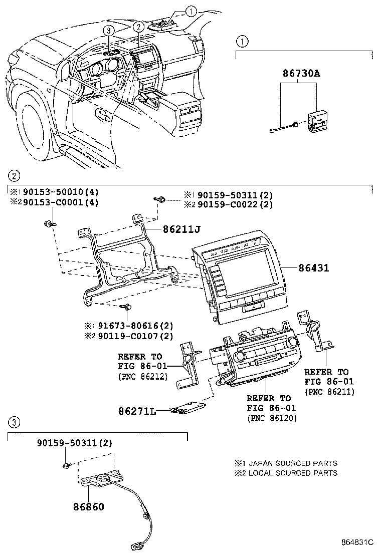 86111-60410 MULTI-DISPLAY product image