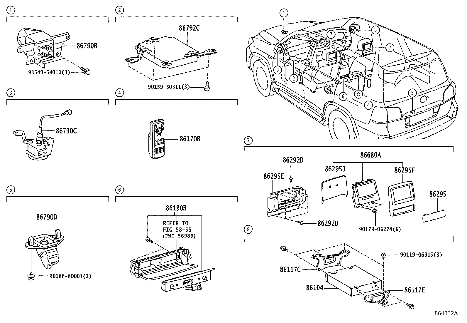 86792-60710 COMPUTER, PARKING ASSIST product image