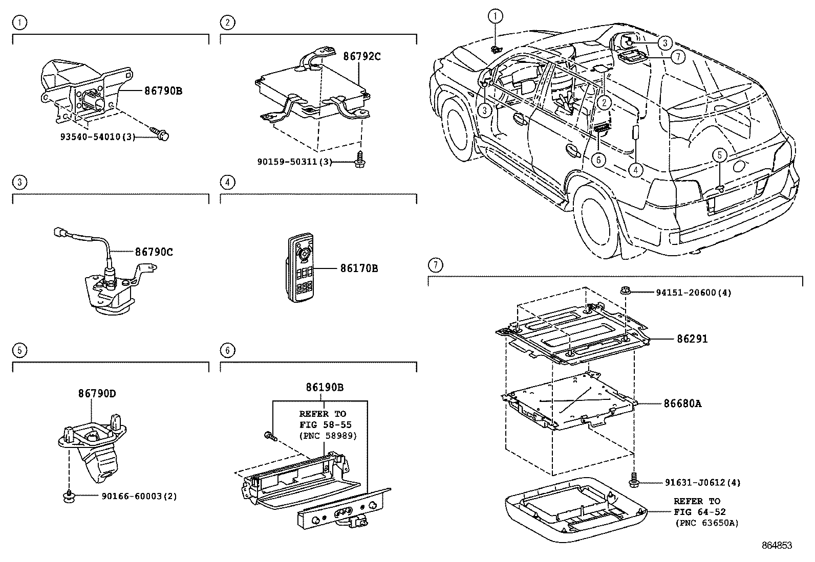 86792-60710 COMPUTER, PARKING ASSIST product image