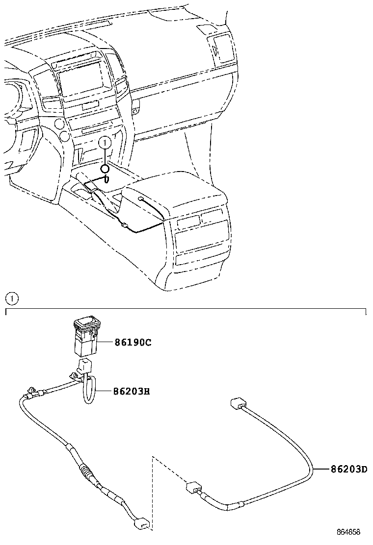86212-60230 BRACKET, RADIO, NO.2 product image