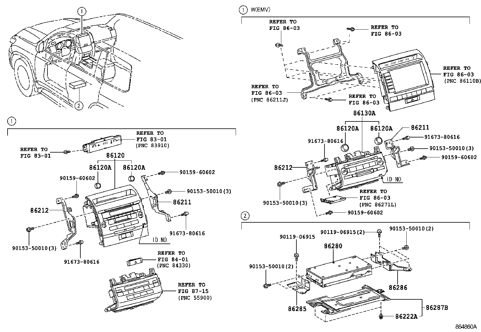 Toyota 86203-60161 WIRE, STEREO COMPONENT, NO.1