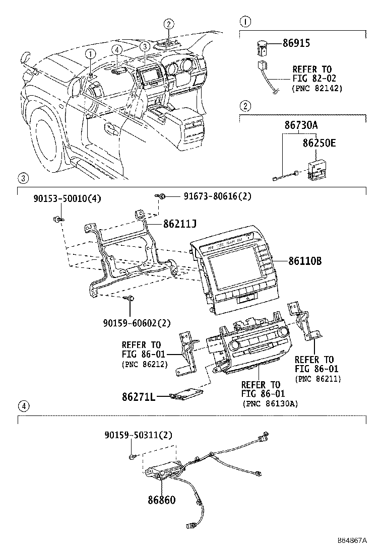 86110-60460 MULTI-DISPLAY ASSY product image