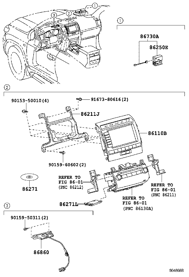 86110-60180 MULTI-DISPLAY ASSY product image