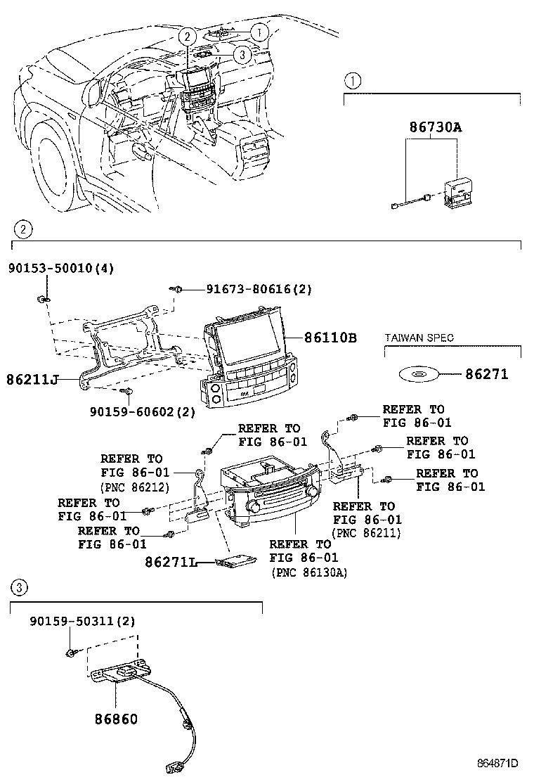 86110-60271 MULTI-DISPLAY ASSY product image