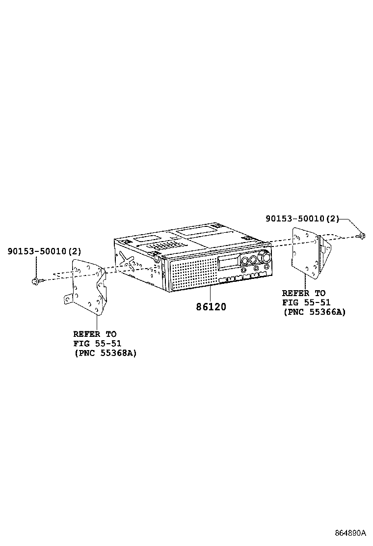 86120-37200 RECEIVER ASSY, RADIO product image
