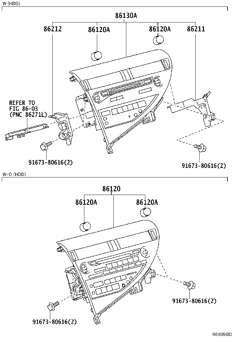 Toyota 86190-48050 ADAPTER ASSY, STEREO JACK, NO.1