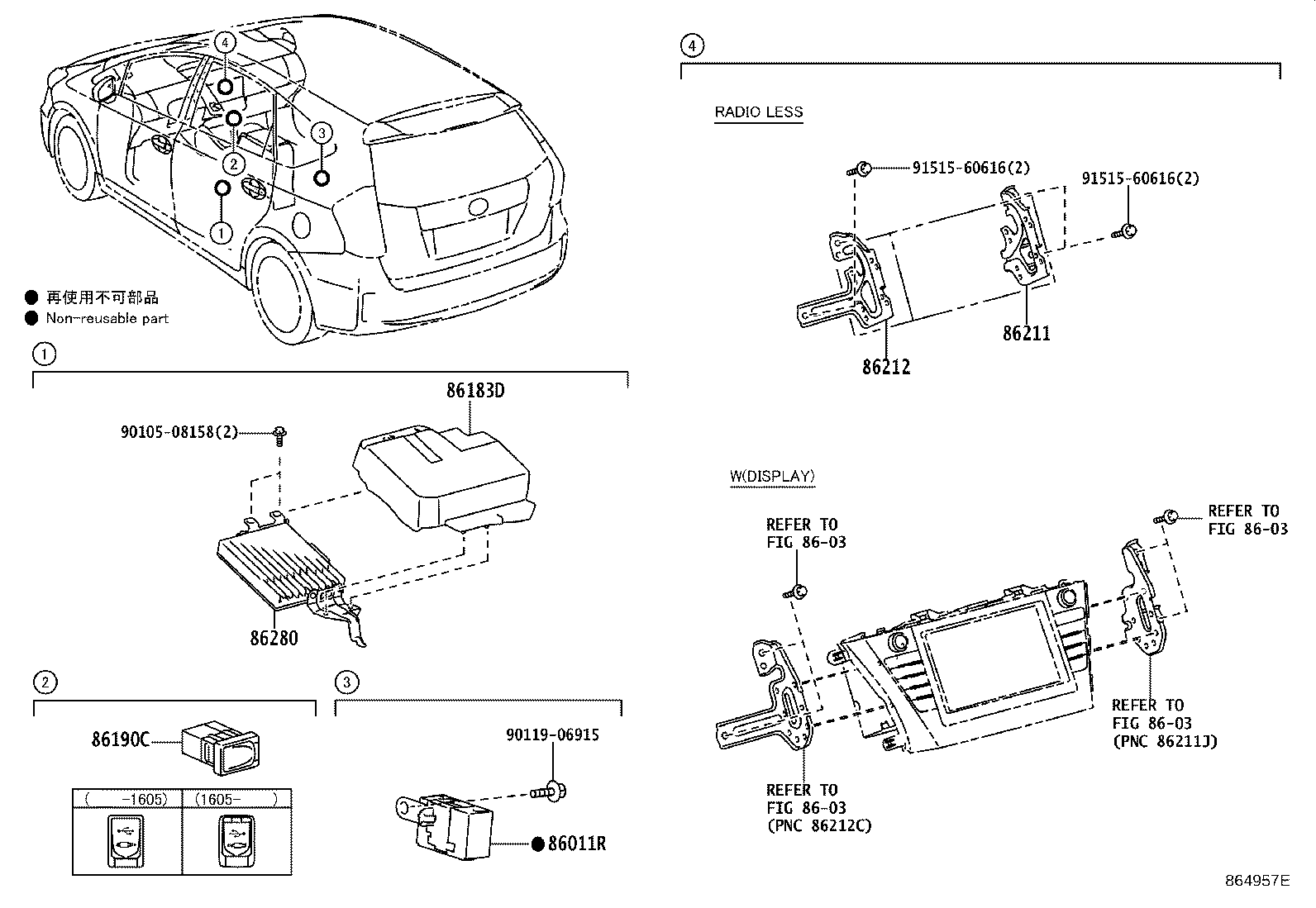 86212-47071 BRACKET, RADIO, NO.2 product image