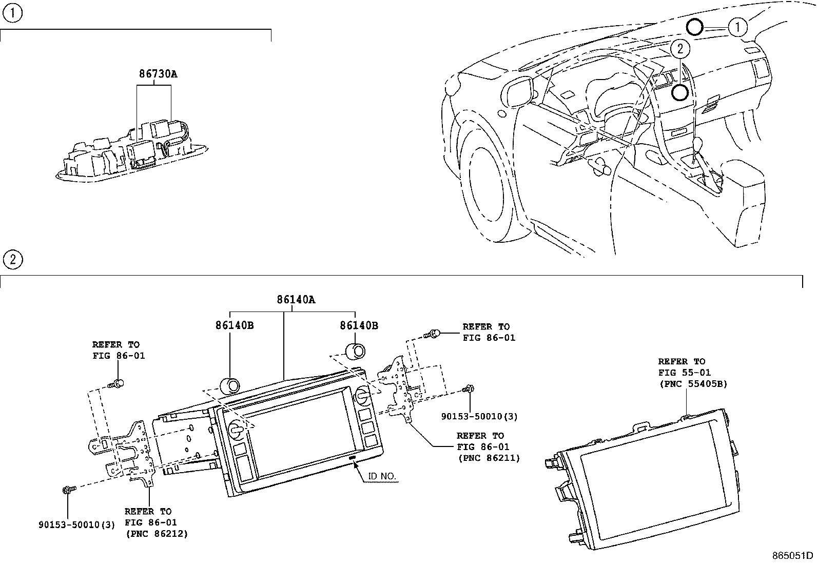 86140-12060 RECEIVER ASSY, RADIO & DISPLAY product image
