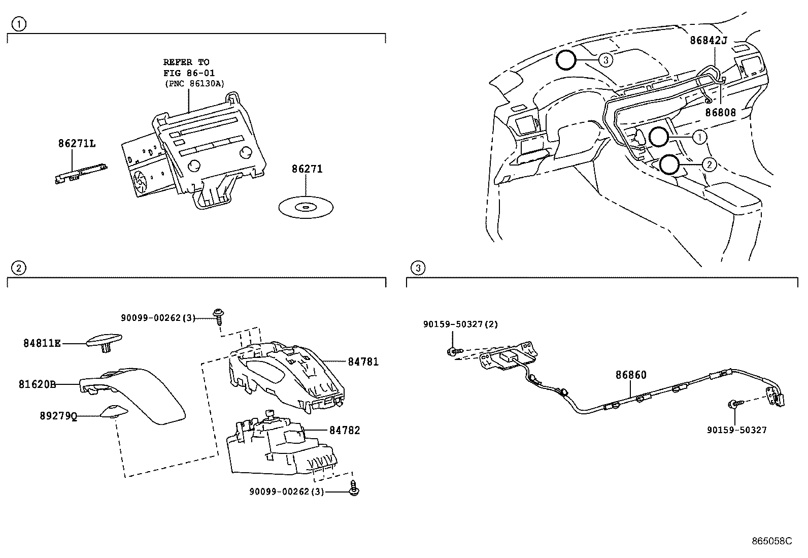 86705-76010 CORD SUB-ASSY, NAVIGATION ANTENNA, NO.1 product image