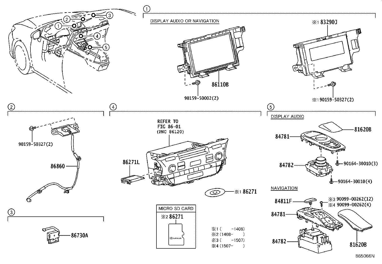 86110-33040 MULTI-DISPLAY ASSY product image