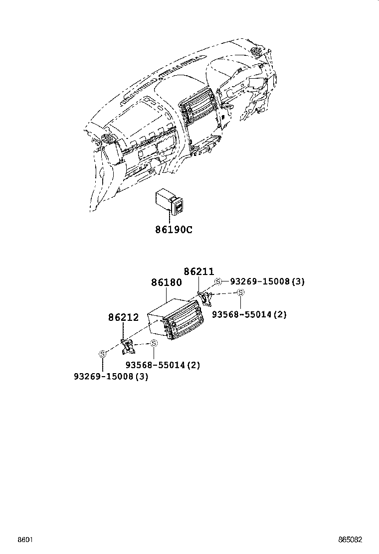 86211-B4020 BRACKET, RADIO, NO.1 product image