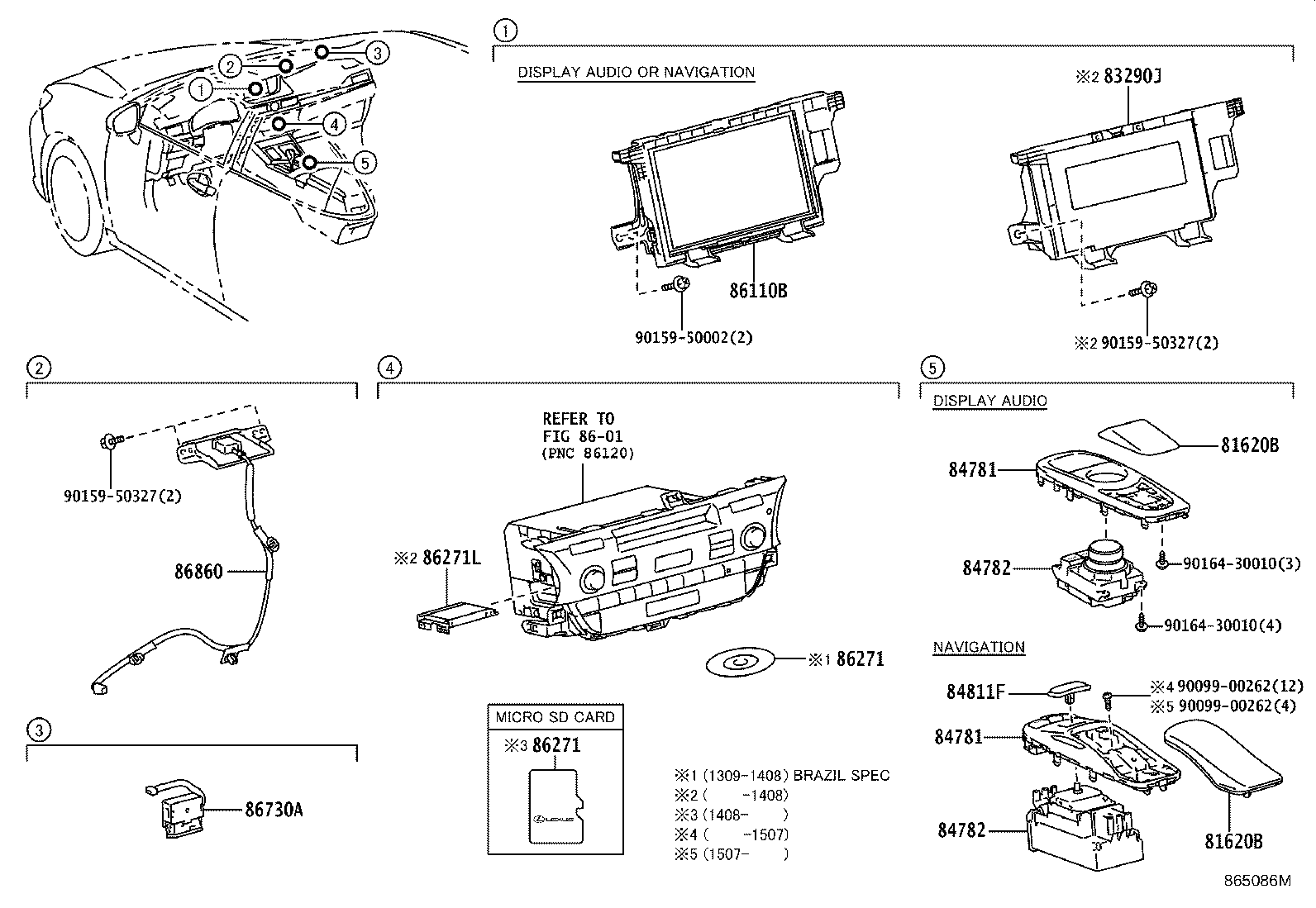 86110-33080 MULTI-DISPLAY ASSY product image