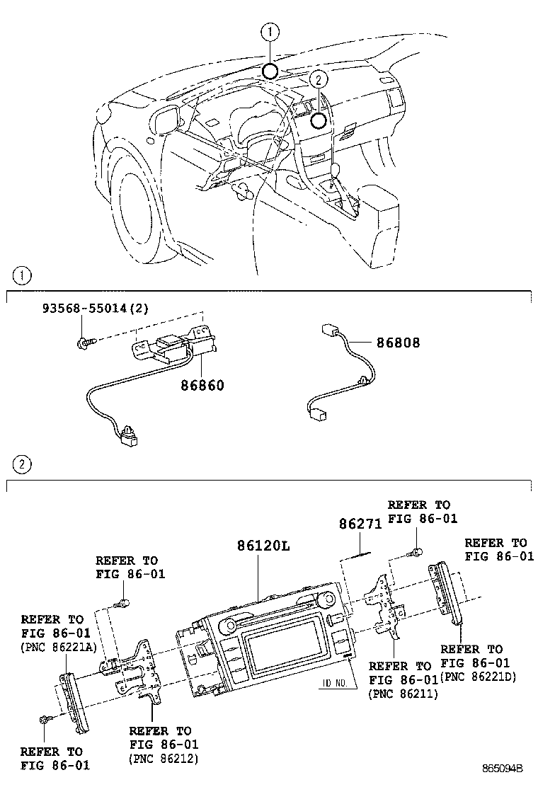Toyota 86271-12120 DISC, DISC PLAYER