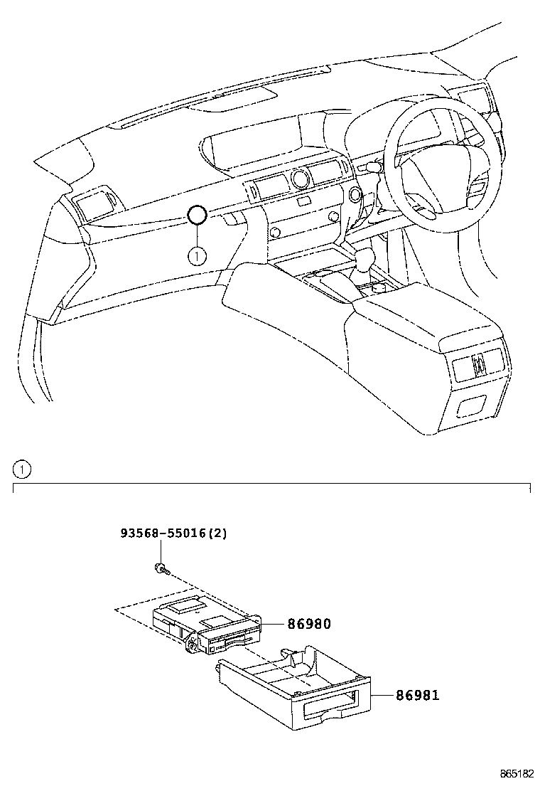 86980-50060 COMPUTER ASSY, TOLL COLLECTION product image