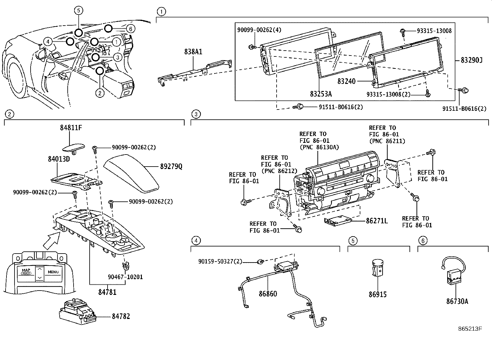 86880-50020 ANTENNA ASSY, NAVIGATION product image