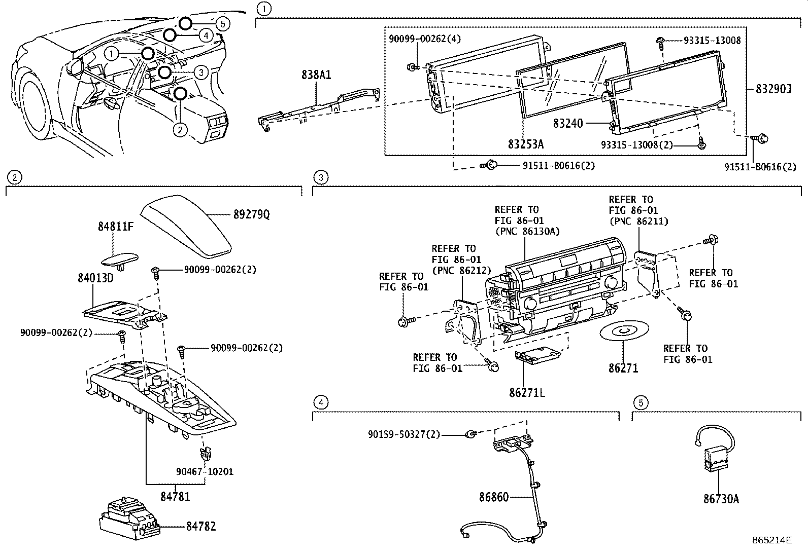 86860-50150 ANTENNA ASSY, NAVIGATION product image