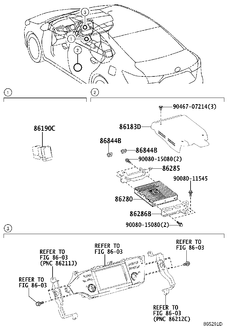 86286-07010 BRACKET, AMPLIFIER, NO.2 product image