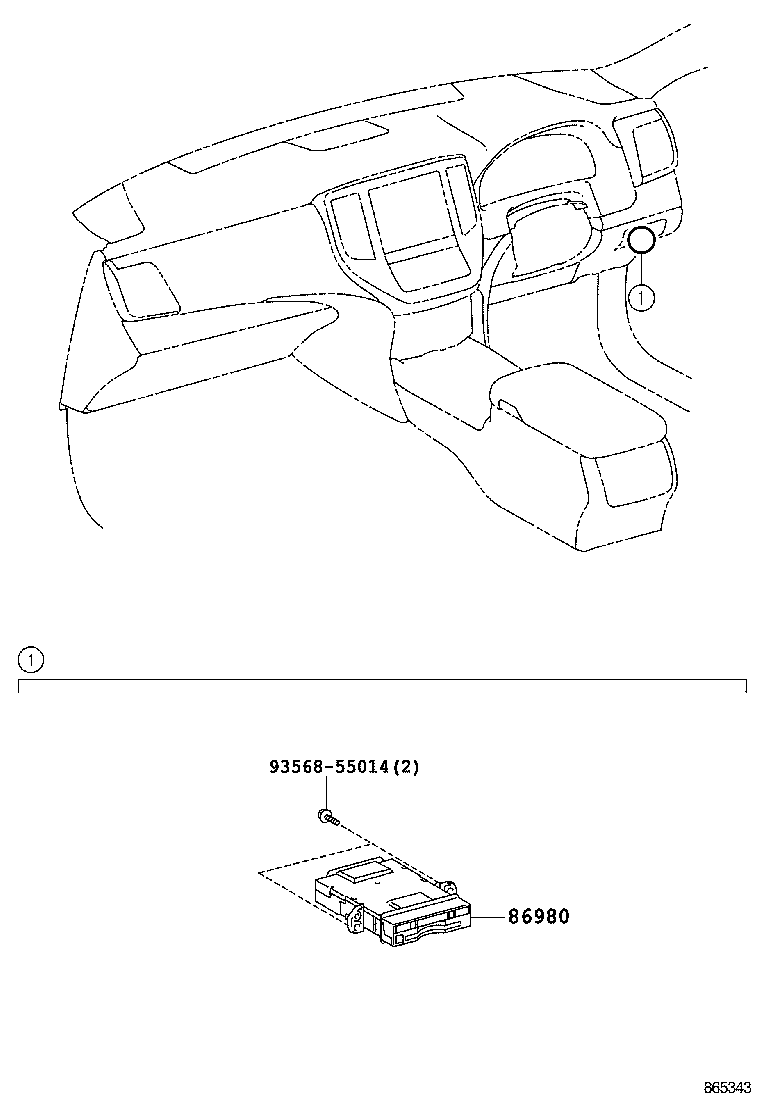 86980-47030 COMPUTER ASSY, TOLL COLLECTION product image