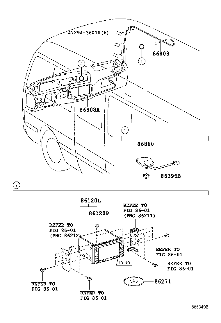 86808-36030 CORD SUB-ASSY, NAVIGATION ANTENNA, NO.1 product image