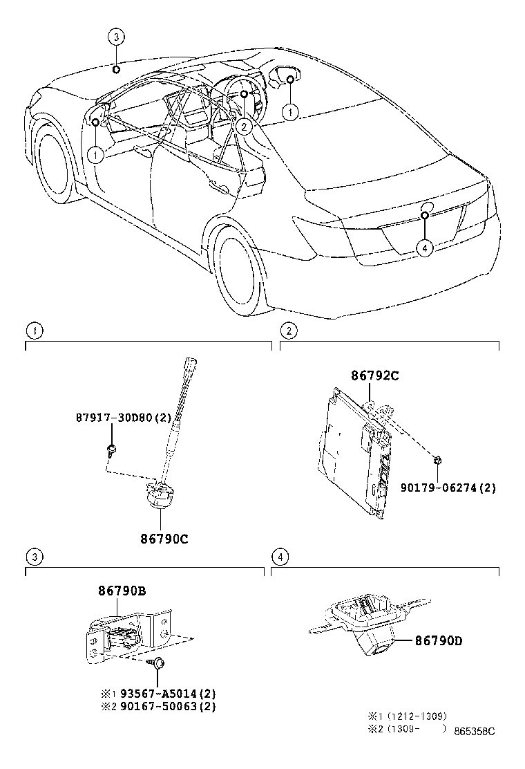 86792-30420 COMPUTER, PARKING ASSIST product image