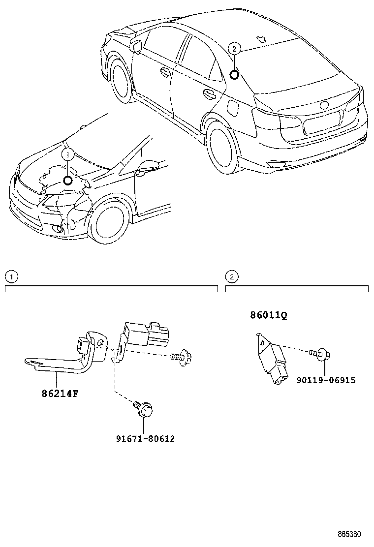 86212-75040 BRACKET, RADIO, NO.2 product image