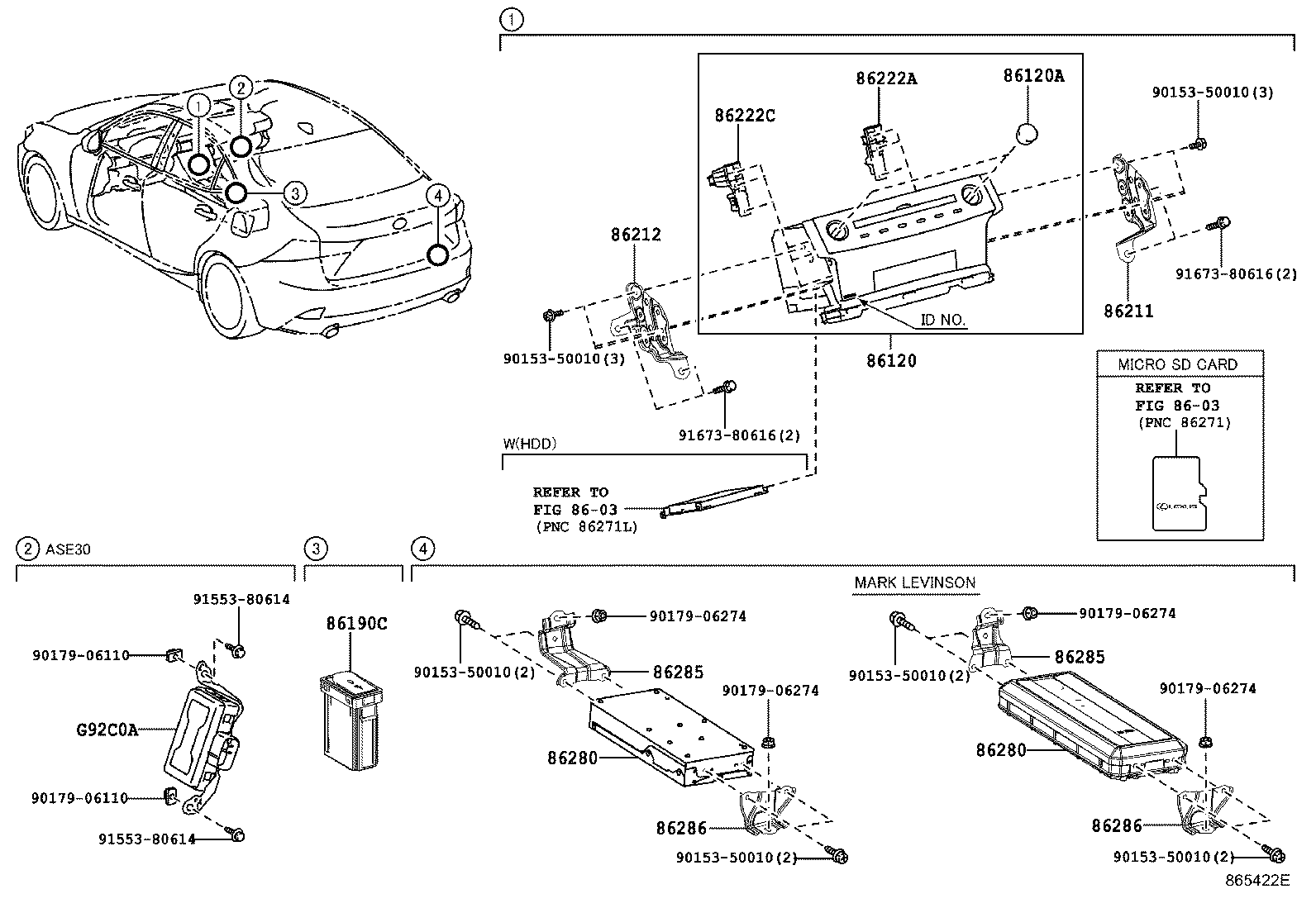 90010-22136 KNOB, RADIO RECEIVER SWITCH product image