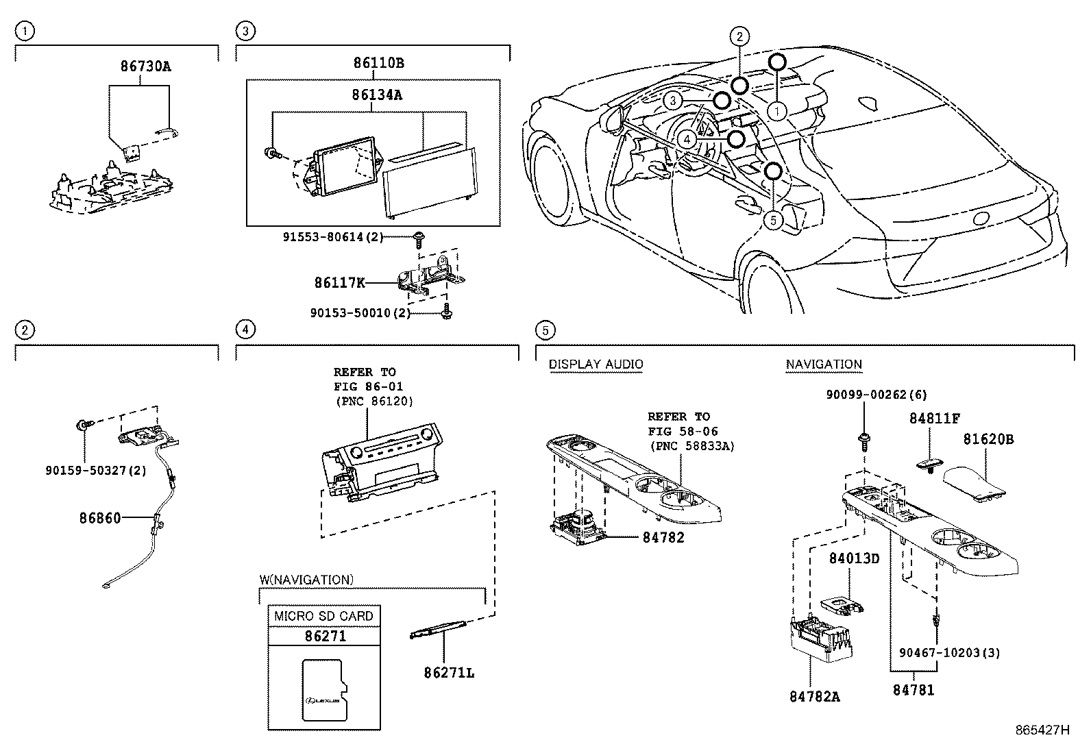86110-53390 MULTI-DISPLAY ASSY product image