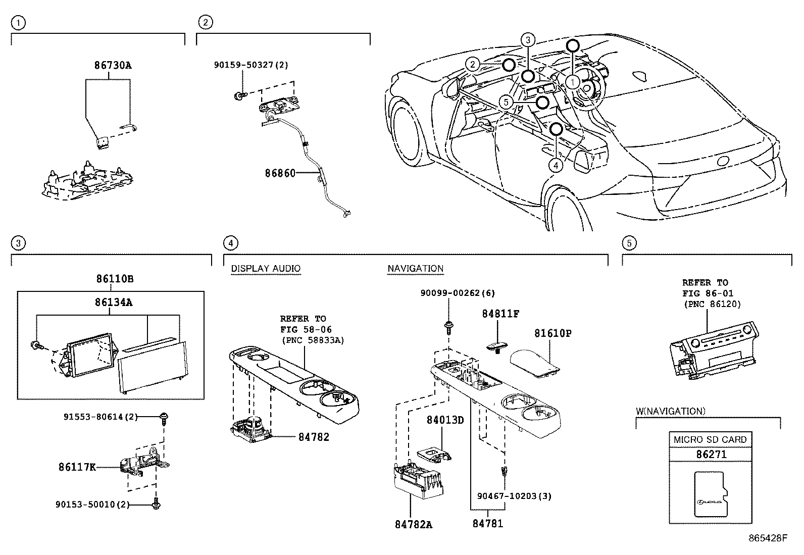 86110-53390 MULTI-DISPLAY ASSY product image