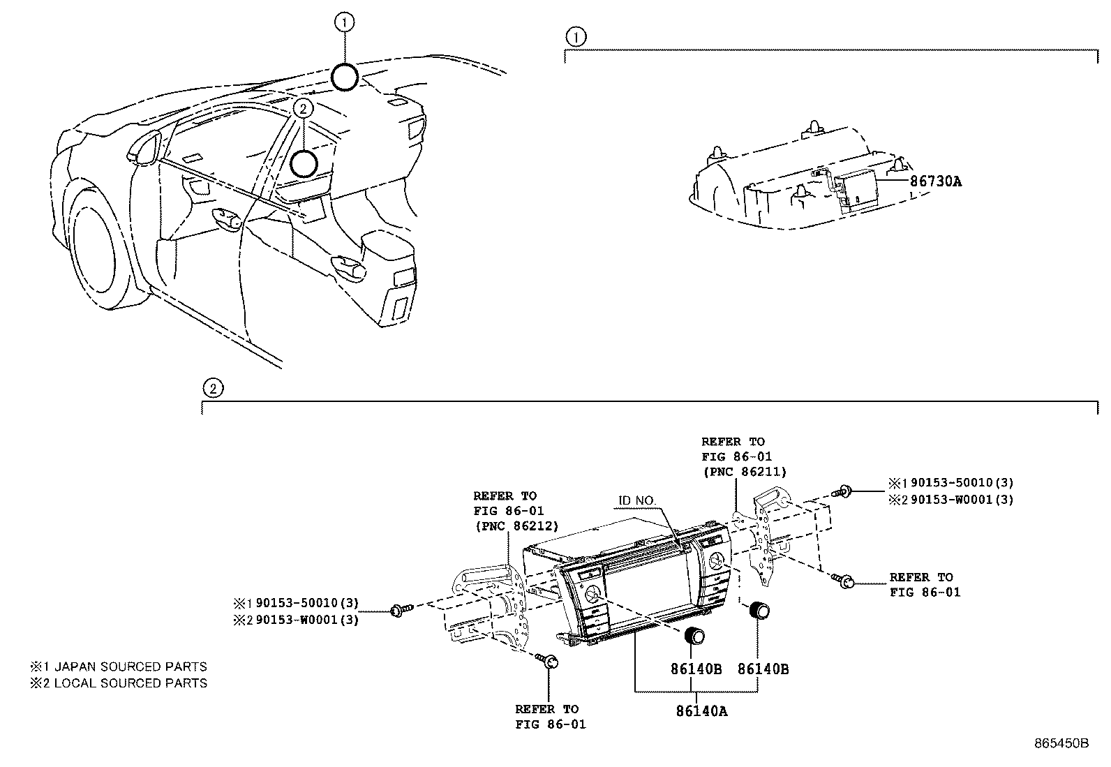 86140-02260 RECEIVER ASSY, RADIO & DISPLAY product image