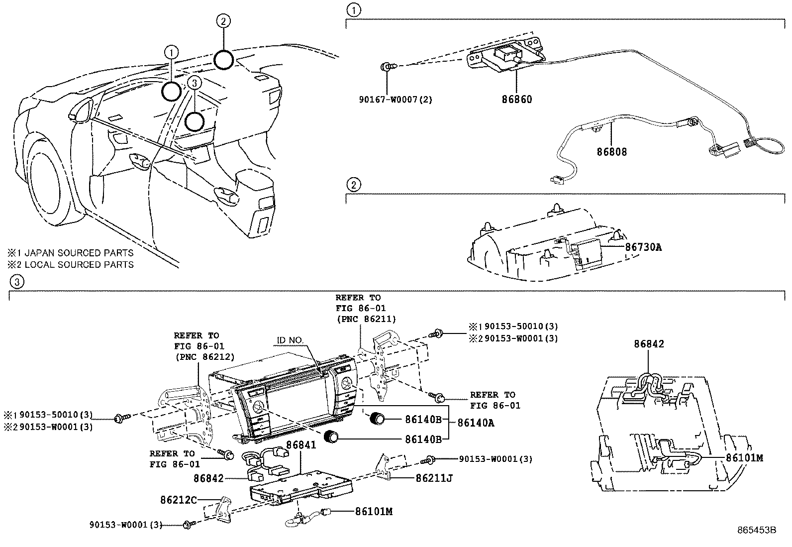 86860-02011 ANTENNA ASSY, NAVIGATION product image