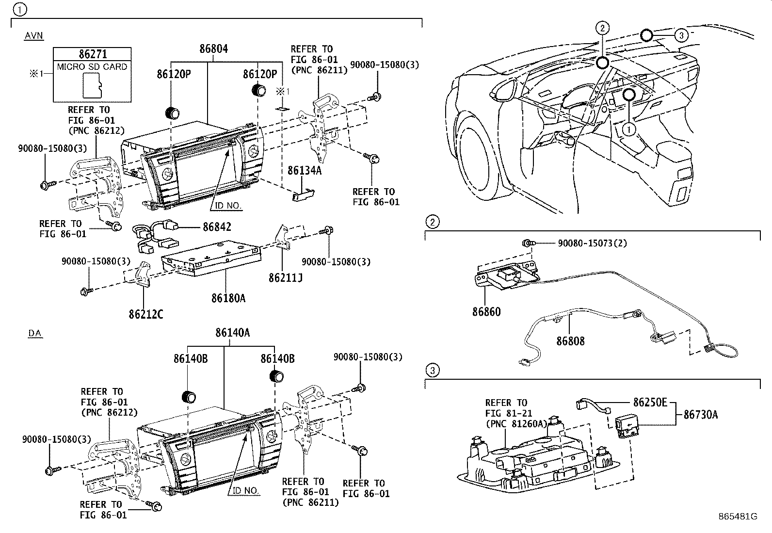 Toyota 86842-0E010 WIRE, NAVIGATION, NO.1
