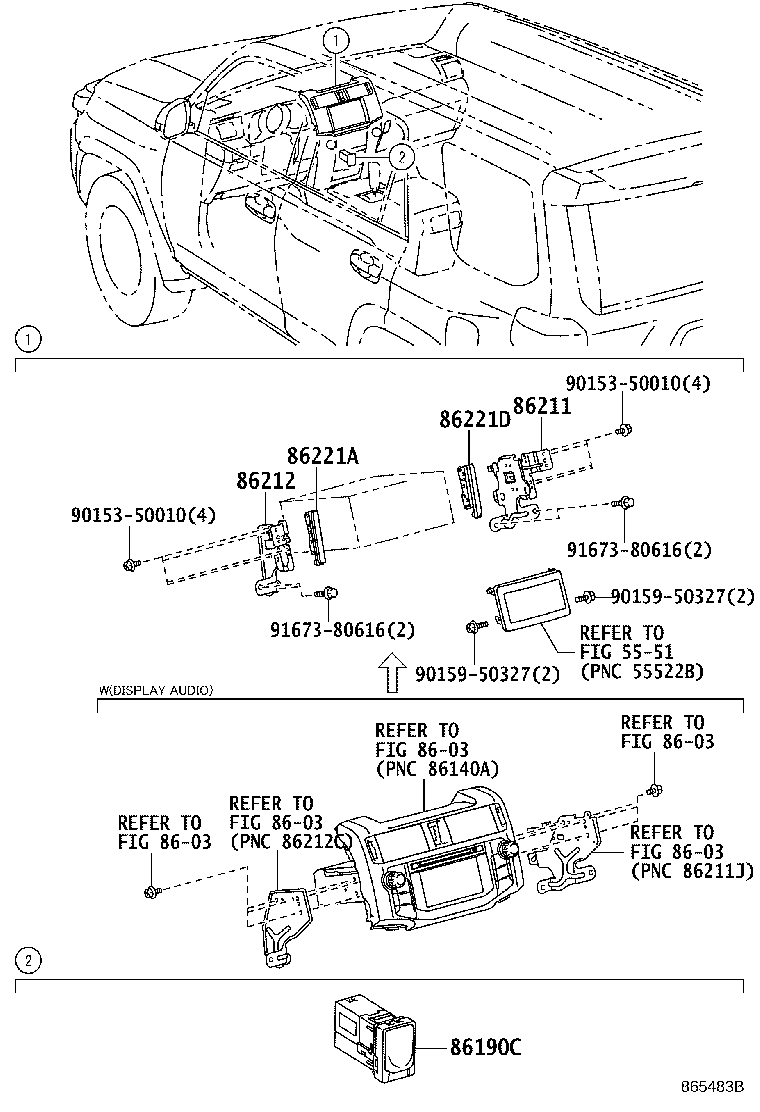 86211-35090 BRACKET, RADIO, NO.1 product image