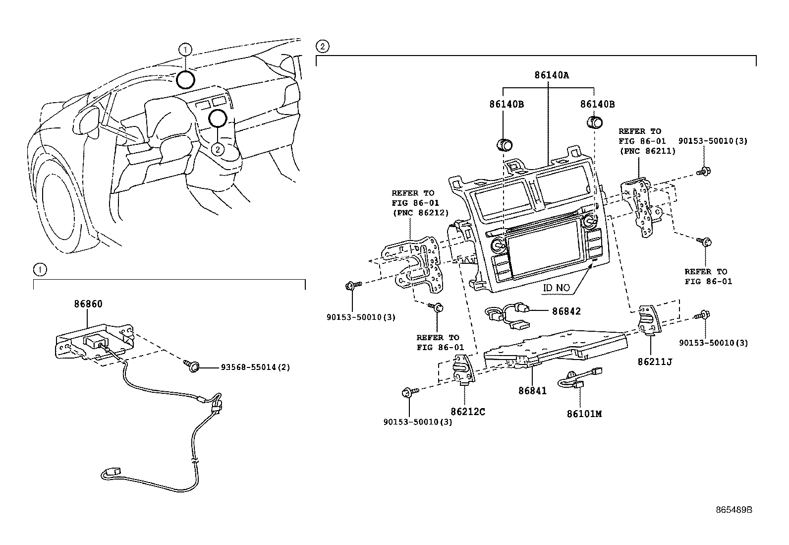 86705-52070 CORD SUB-ASSY, ANTENNA product image