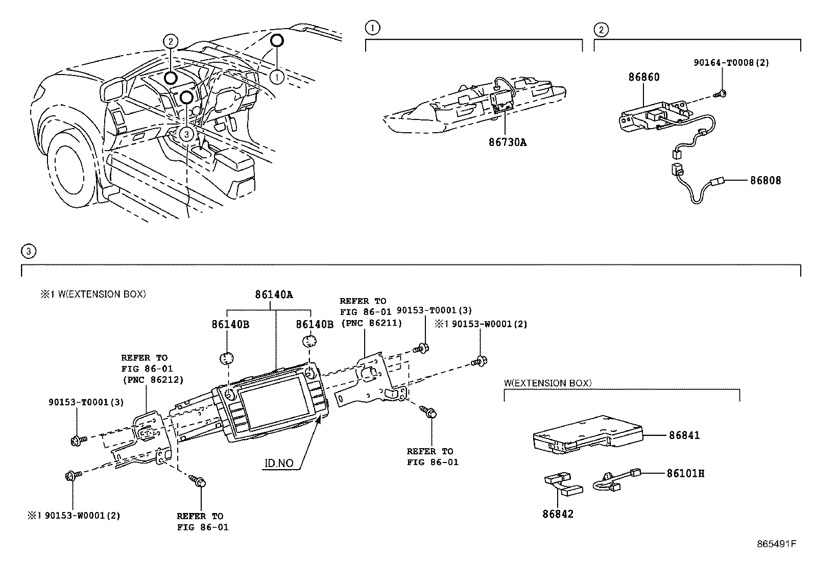 86808-0K100 CORD SUB-ASSY, NAVIGATION ANTENNA, NO.1 product image