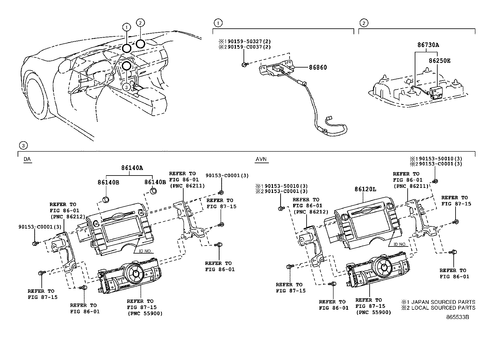 86860-0P020 ANTENNA ASSY, NAVIGATION product image