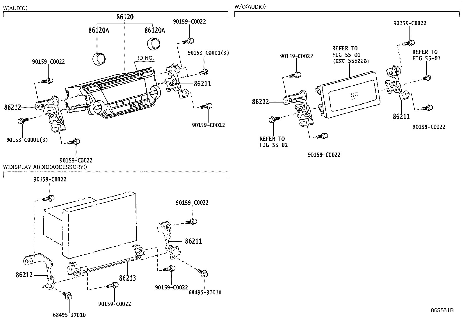 86212-0D160 BRACKET, RADIO, NO.2 product image