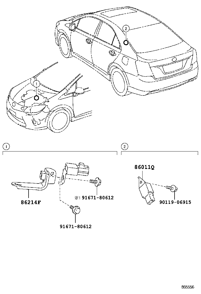 86212-75010 BRACKET, RADIO, NO.2 product image