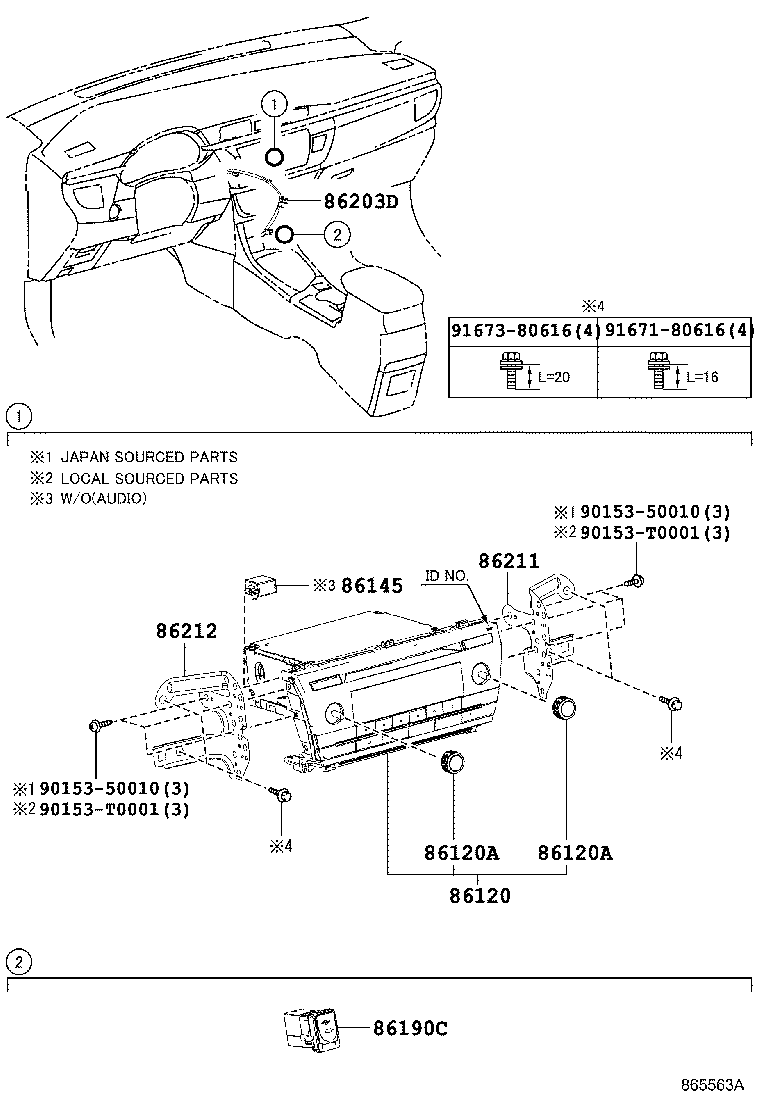 90011-25217 KNOB, RADIO RECEIVER SWITCH product image