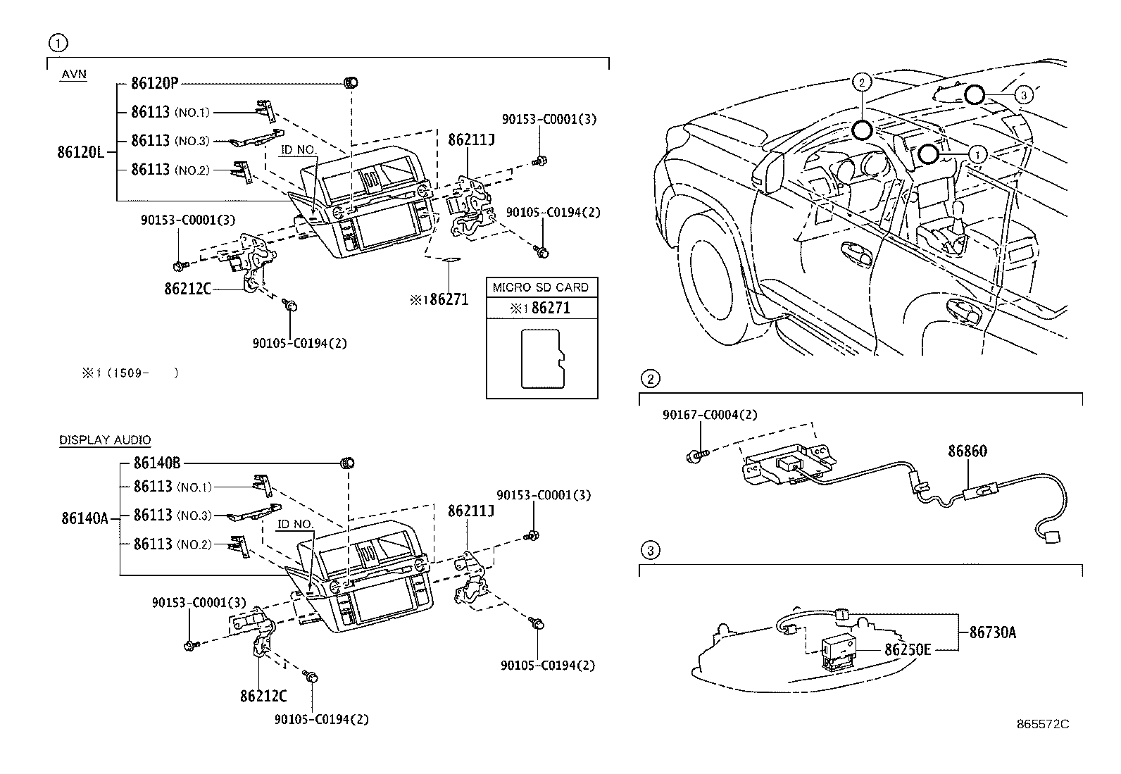 86274-0G040 BRACKET, DISC PLAYER, NO.2 product image