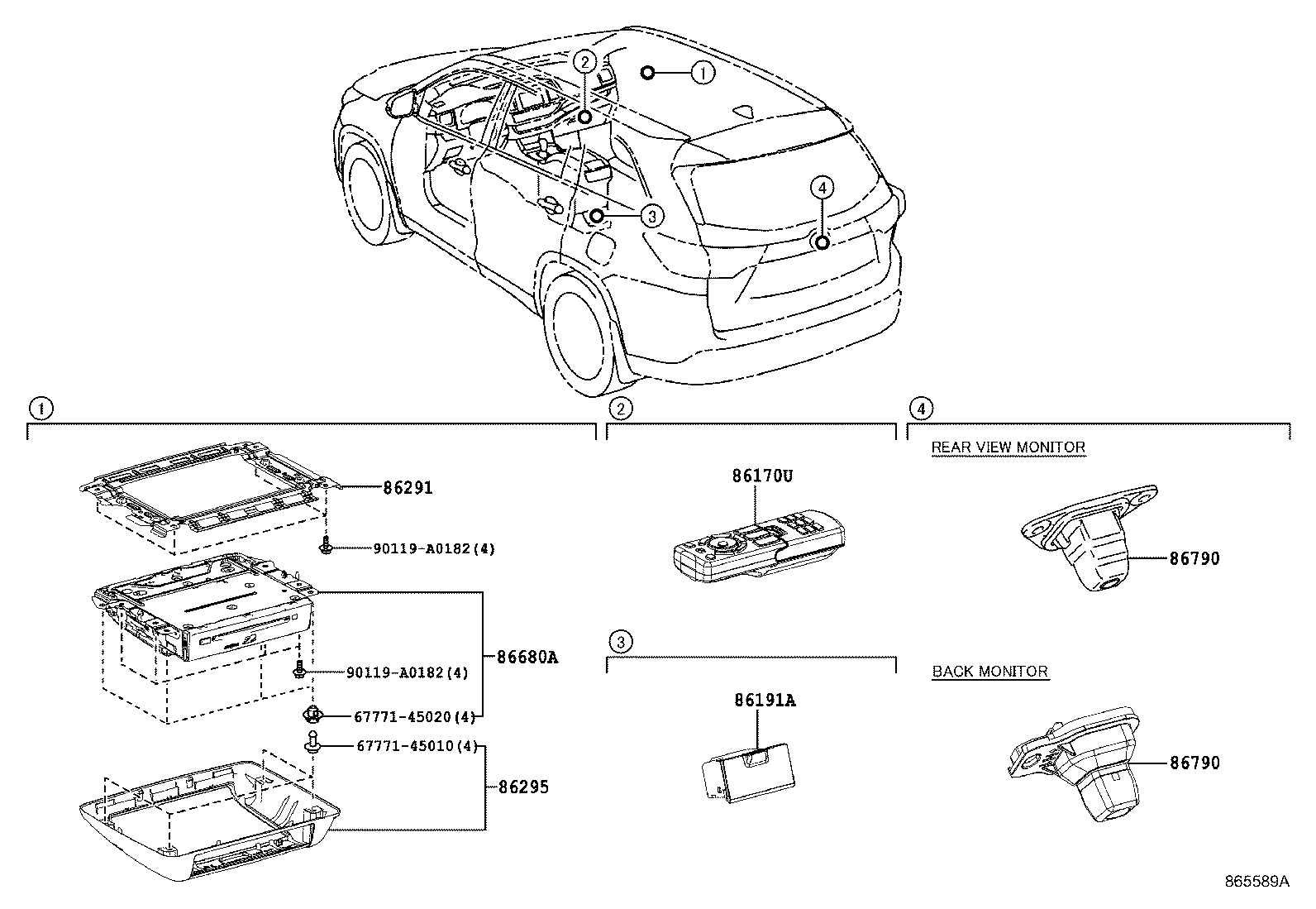 Toyota 86191-48060 TERMINAL, VIDEO(VIDEO ADAPTER)