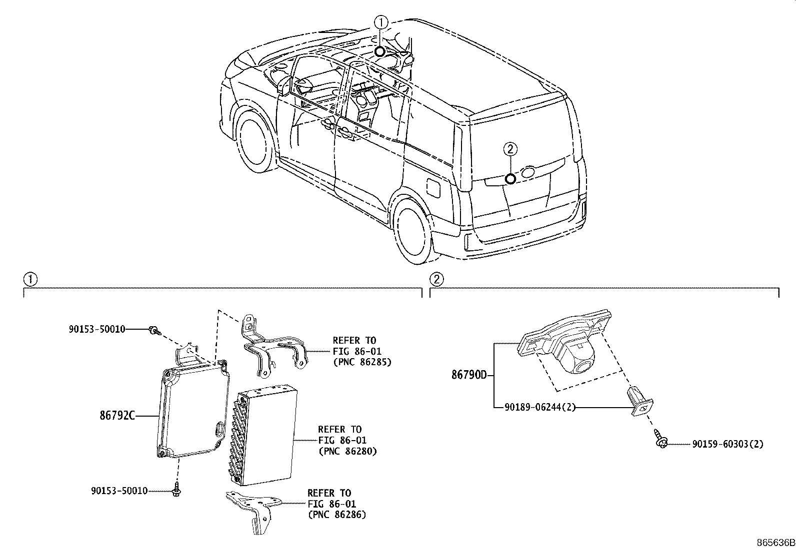 86792-28160 COMPUTER, PARKING ASSIST product image