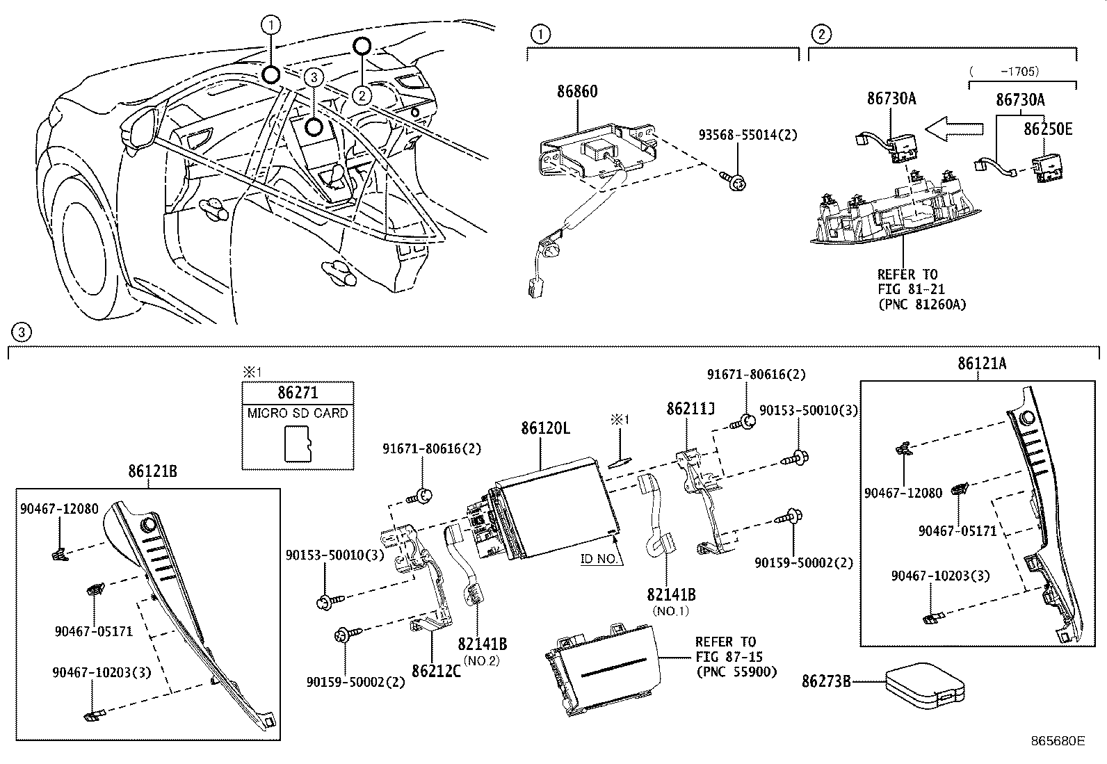 86211-48190 BRACKET, RADIO RECEIVER, NO.1 product image
