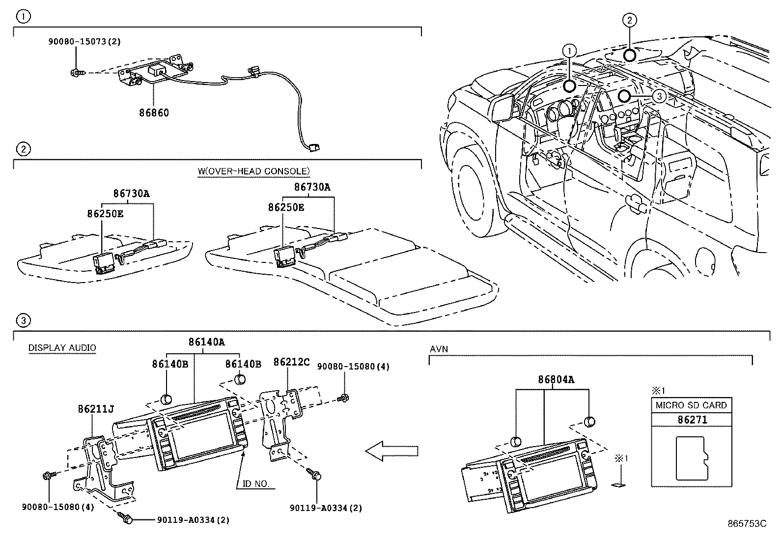 86212-0C040 BRACKET, RADIO RECEIVER, NO.2 product image