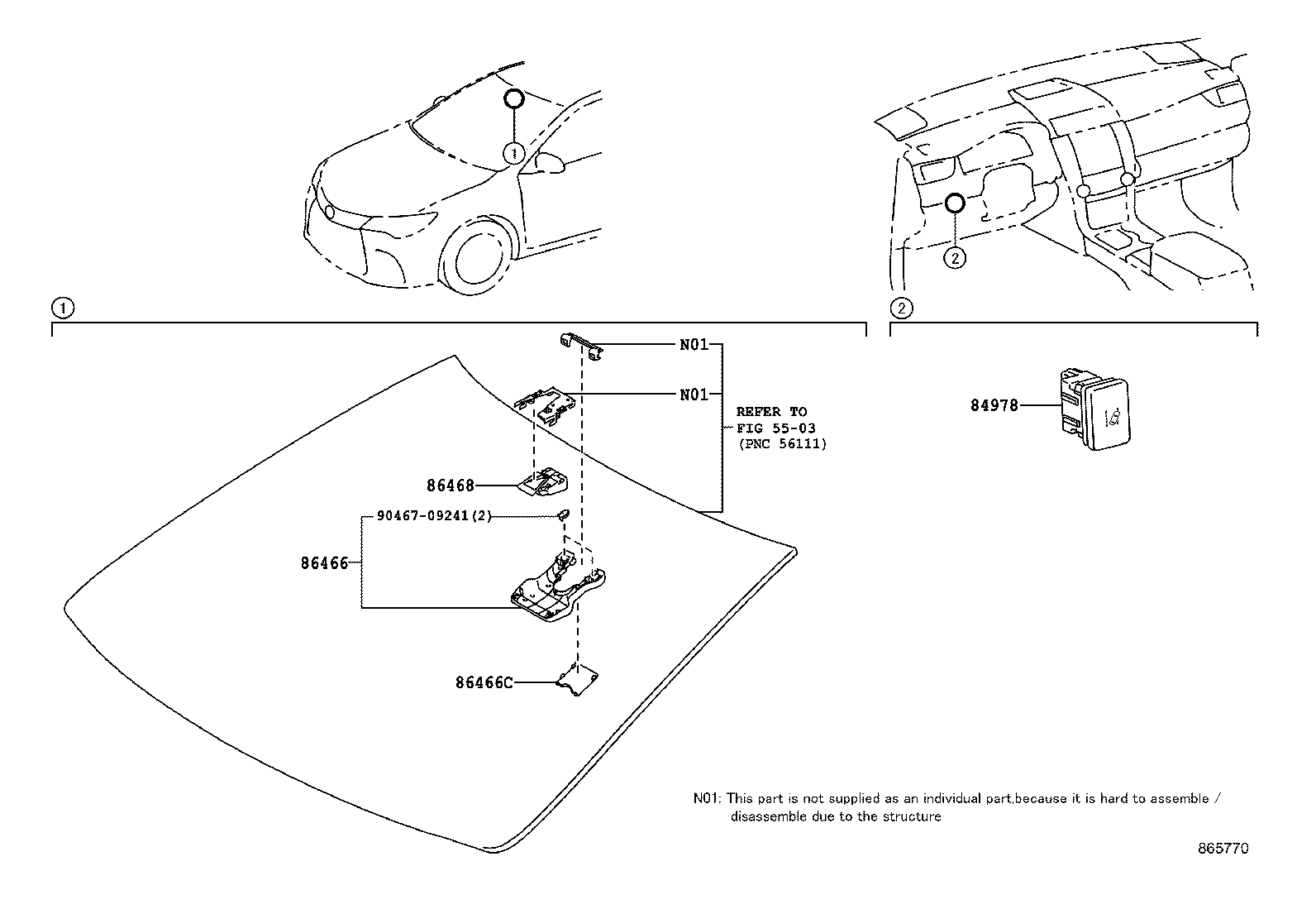 84978-06011 SWITCH, LANE-KEEPING ASSIST MAIN product image