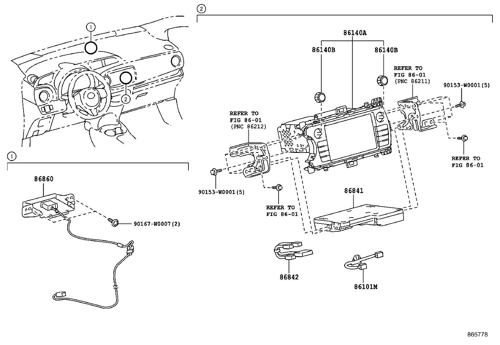 86203-YY150 Toyota Reference Part product image