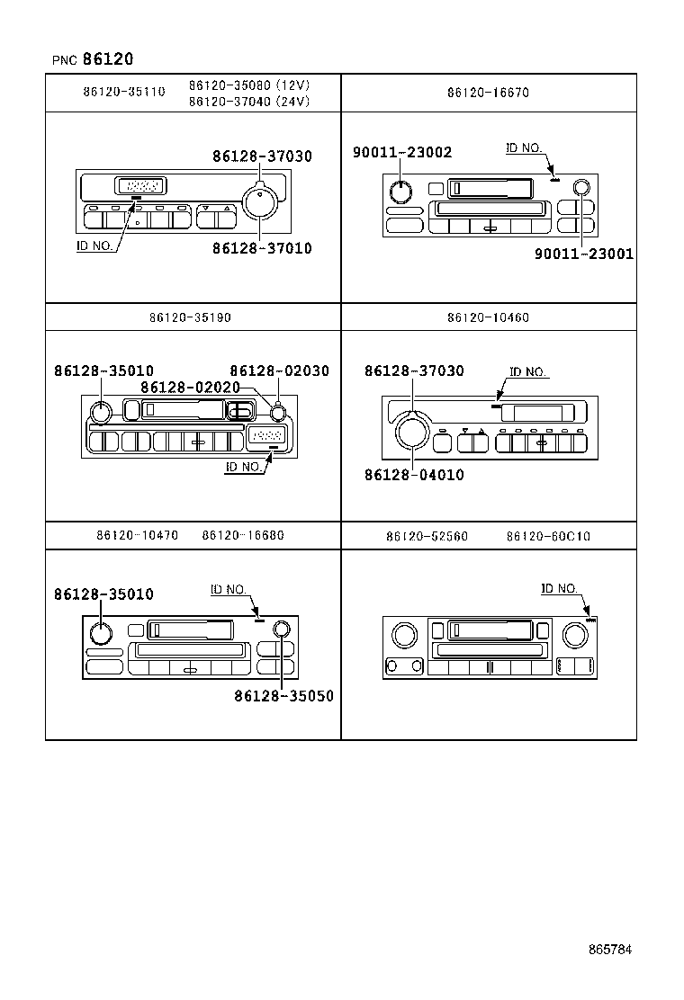 86211-60310 BRACKET, RADIO, NO.1 product image