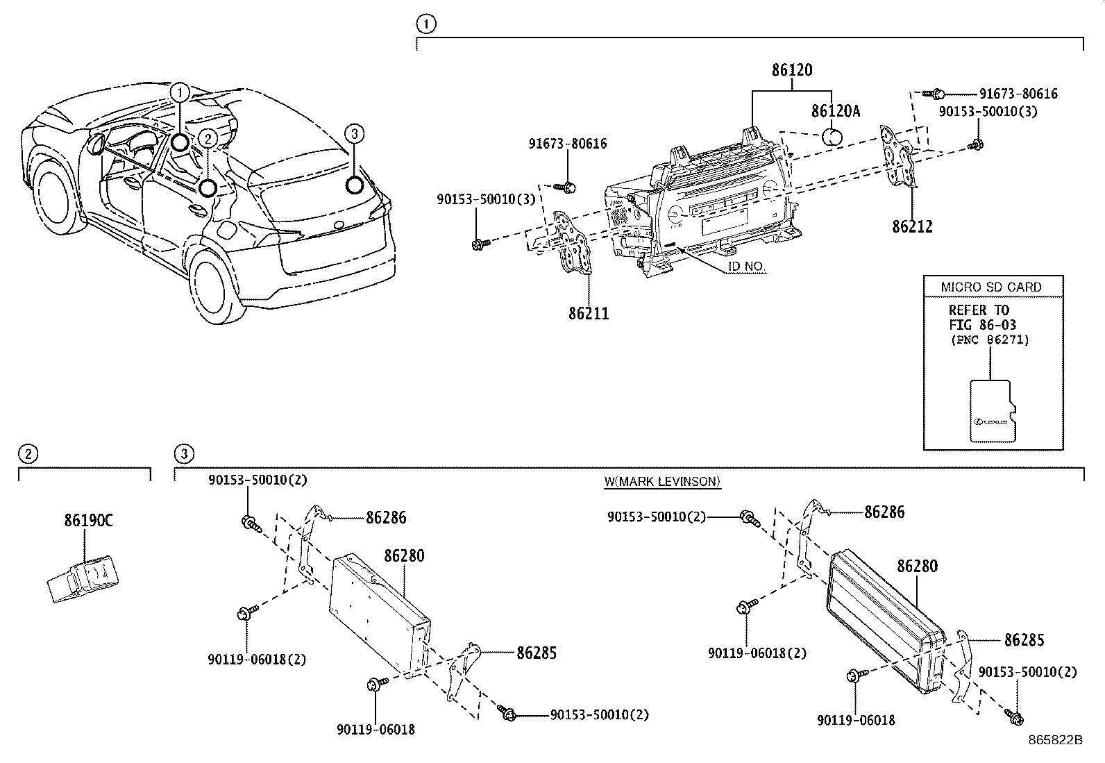 Toyota 86286-78010 BRACKET, AMPLIFIER, NO.2