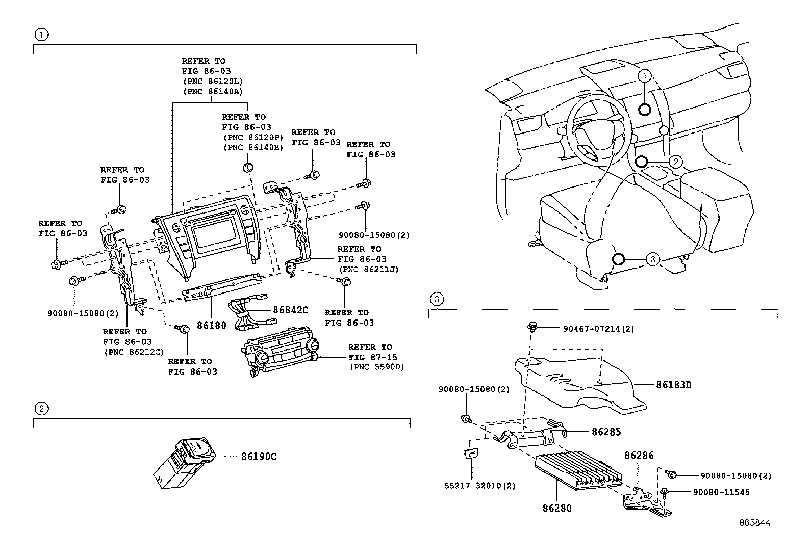 86211-06090 BRACKET, RADIO, NO.1 product image