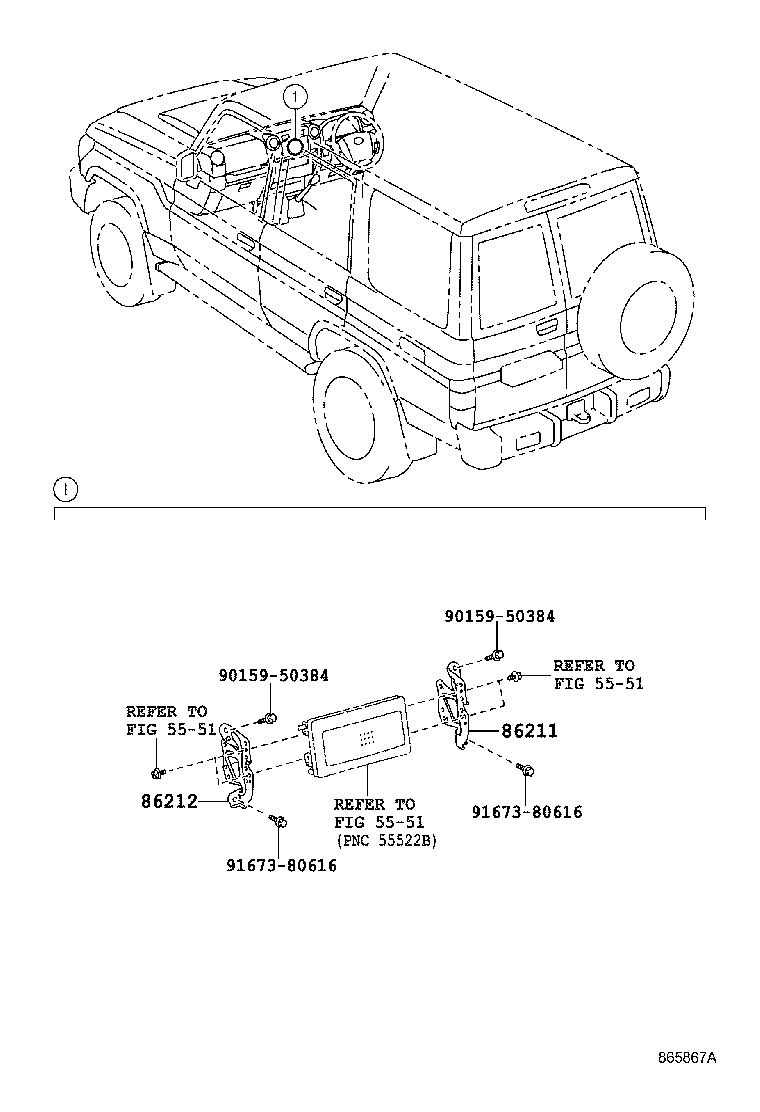86212-60470 BRACKET, RADIO, NO.2 product image