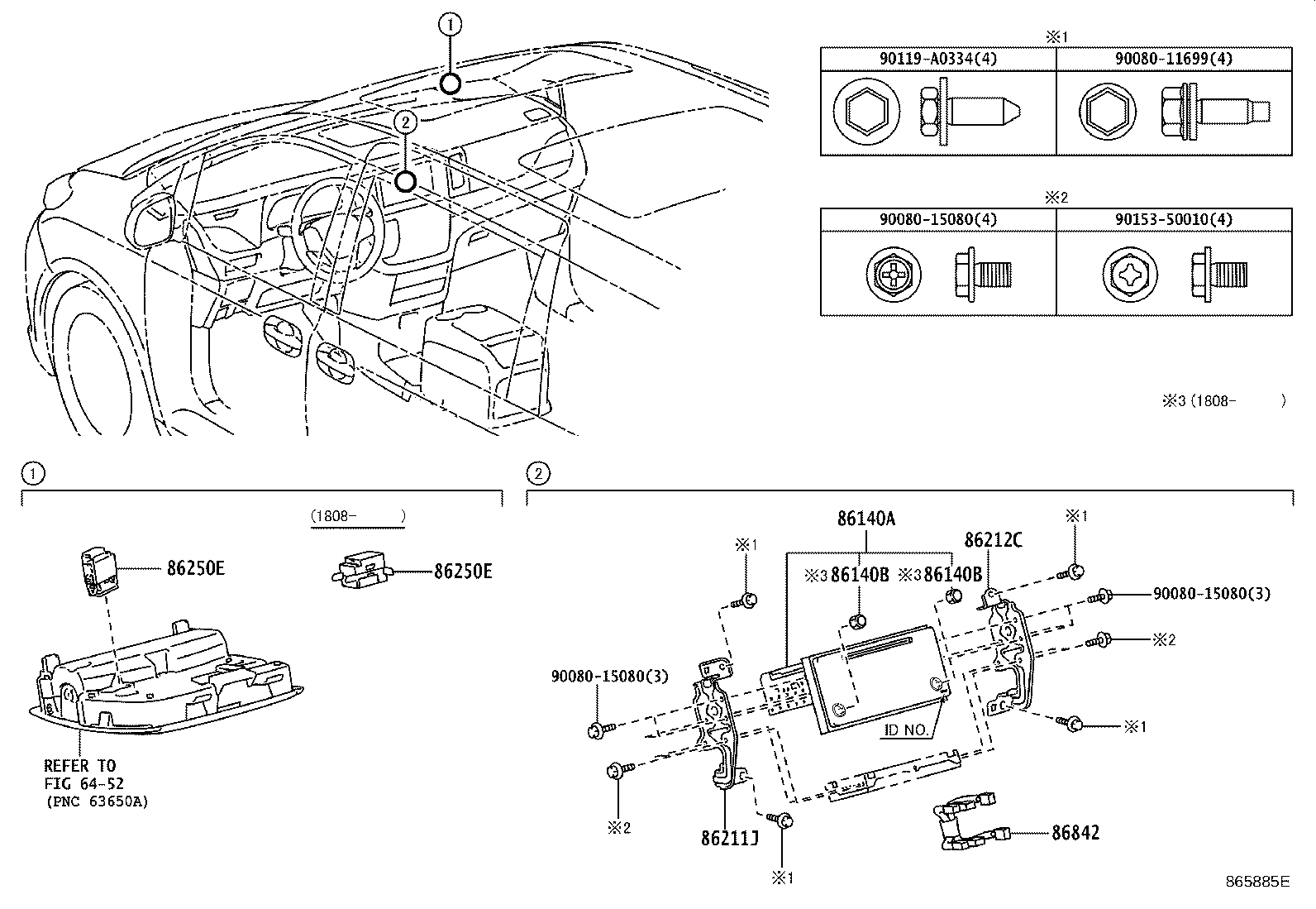 86212-08050 BRACKET, RADIO RECEIVER, NO.2 product image